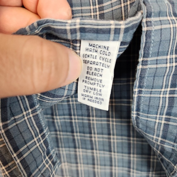 Ralph Lauren Shirt Men L Blue Plaid Button Down Long Sleeve Classic Casual Pony - Picture 5 of 10